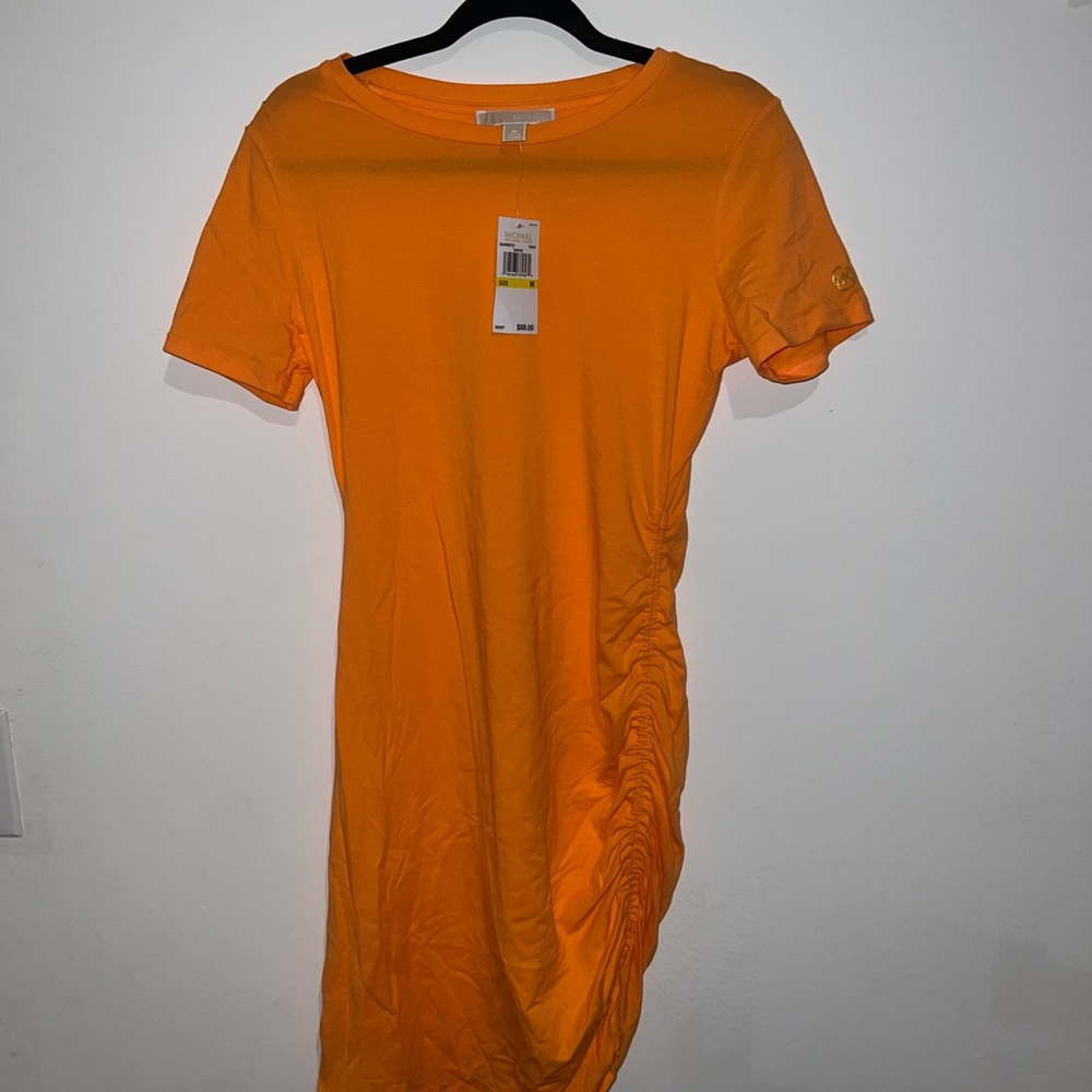 MICHAEL KORS Midi Dress With Side Adjustable Cord